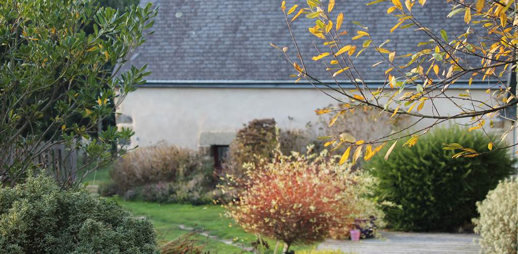 Gouelet-Ker, la jardin derrière  le gîte ou chambre d'hôtes