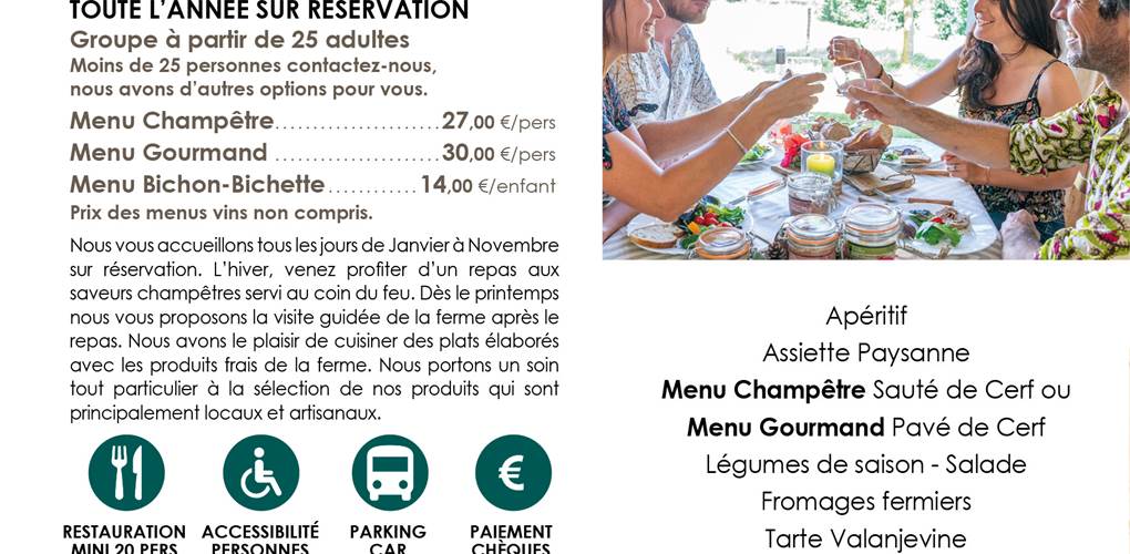 restaurant à la ferme 2022-2023 SITE