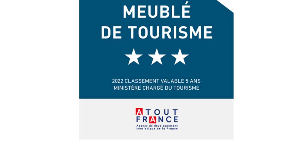 Meublé de Tourisme Classé 3 Etoiles en 2022