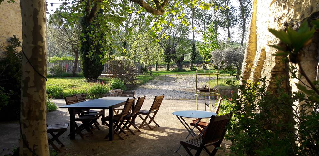 Terrasse ombragée