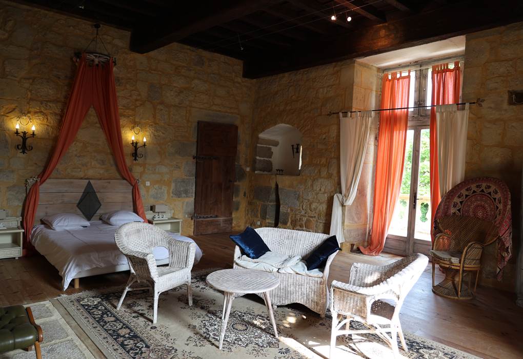 Chateau de Saint Chamarand, chambre des Peyronnenc, Aile Renaissance