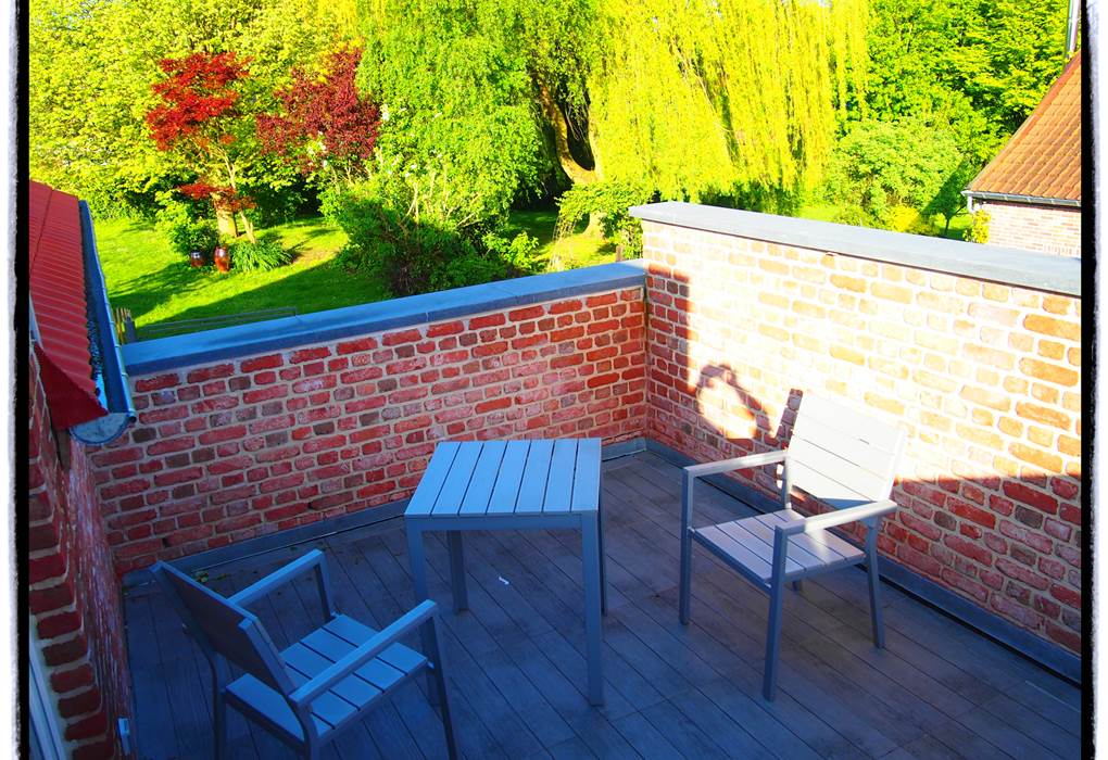 Terrasse privée à l'étage