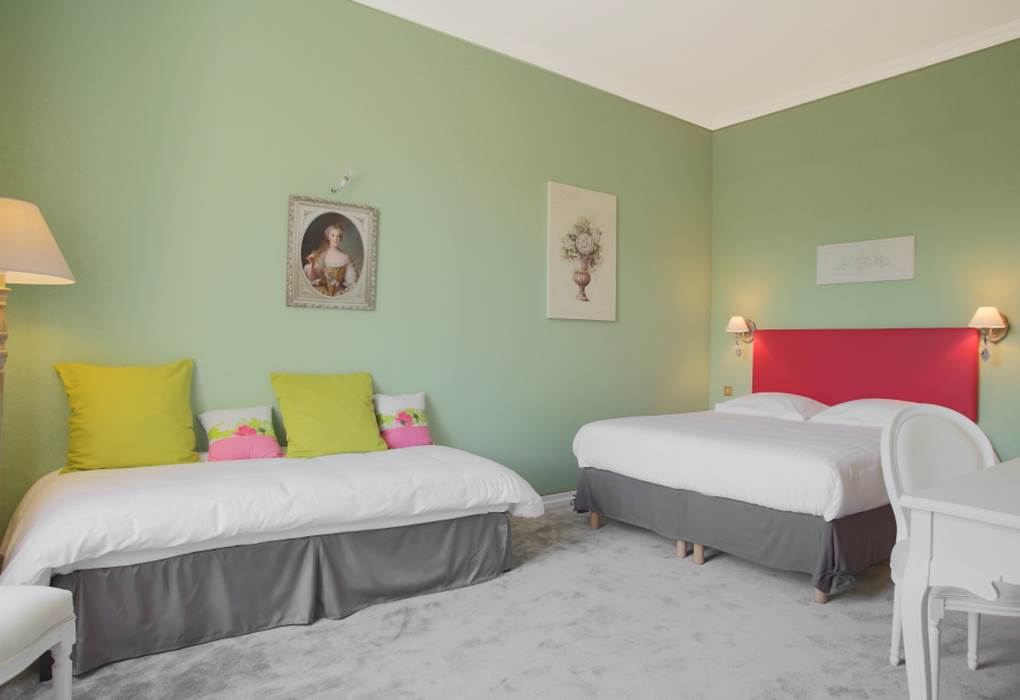 Chambre Verte Château double ou quadruple