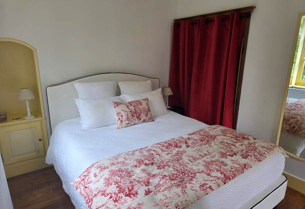 lit de la suite terrasse