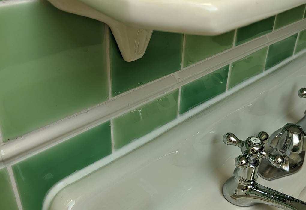 Détail salle de douche de la chambre Jade