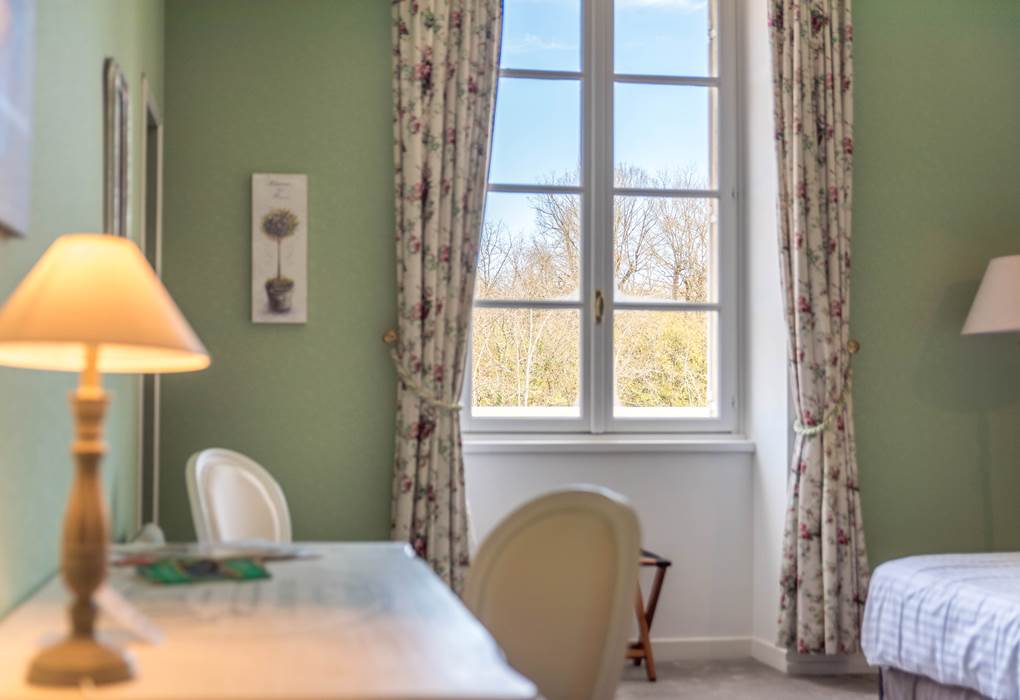 Chambre Verte Château double ou quadruple avec bureau