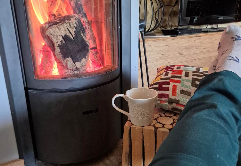 DEVANT LE FEU DE CHEMINEE