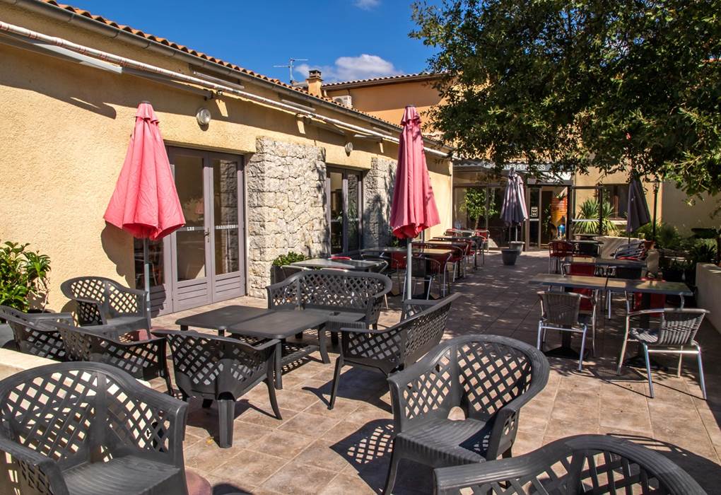 Chambre twin Ardèche, près de Vallon Pont d'Arc Terrasse 2