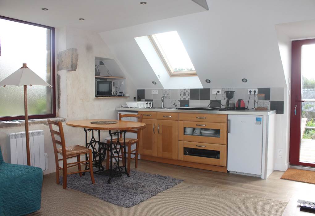 gouelet-Ker "Ouessant" séjour cuisine très pratique et lumineux