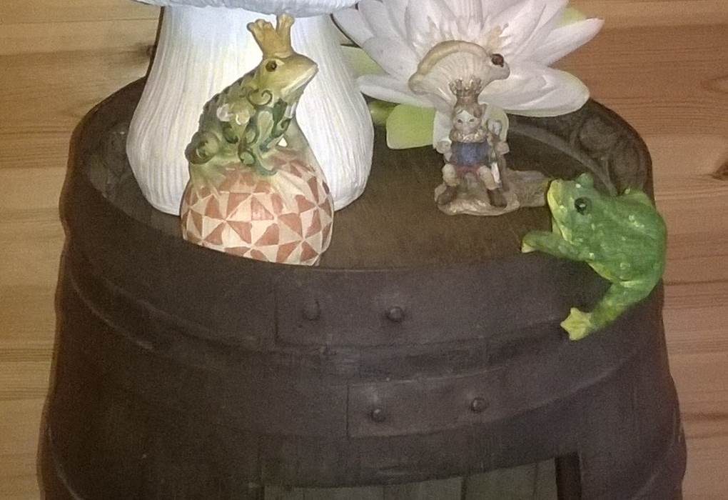 Cabane des elfes rangement tonneau