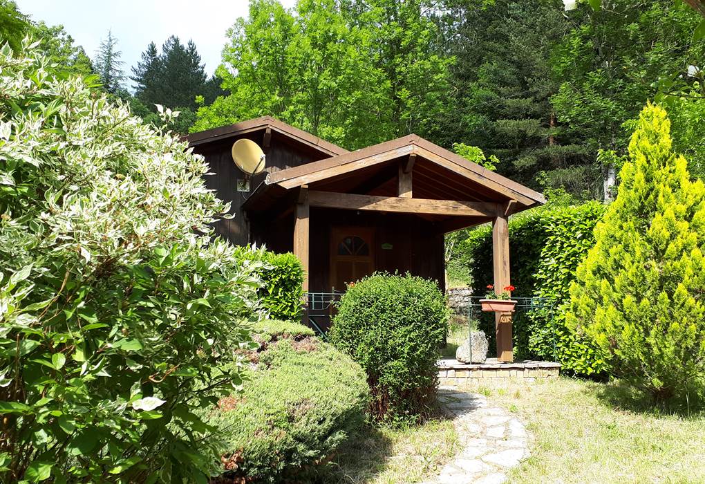 En chemin vers le chalet