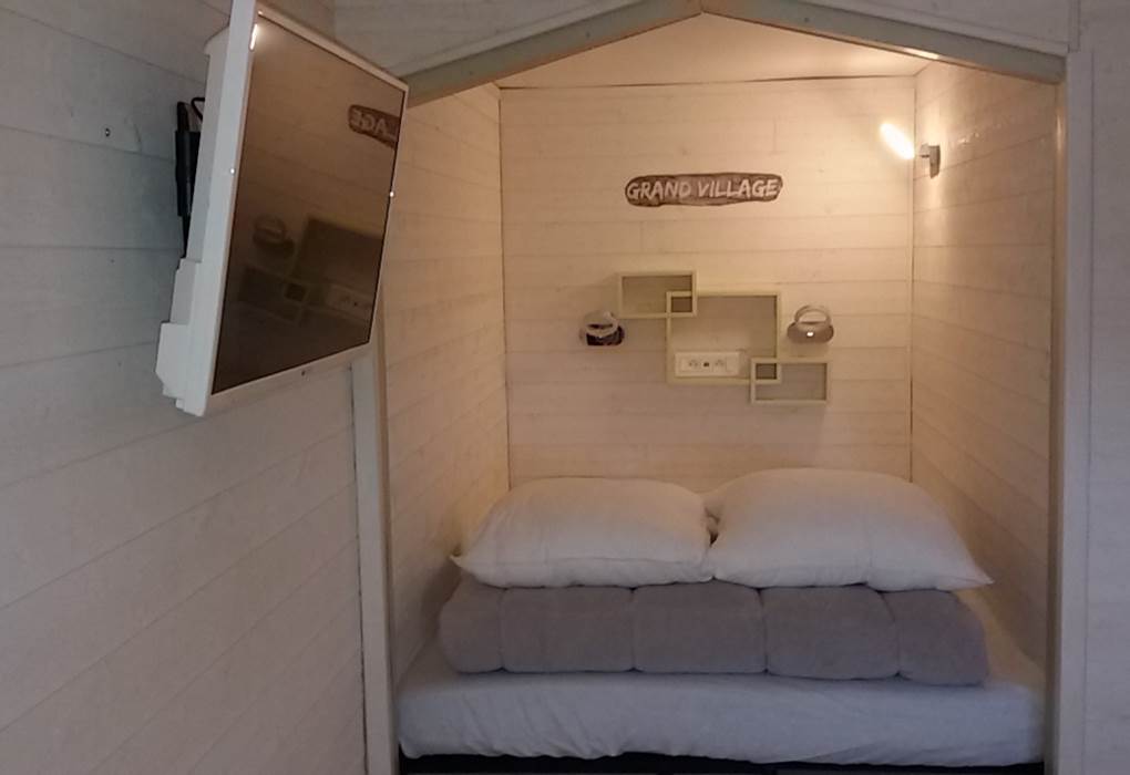 Coin nuit en alcove avec lit de 140