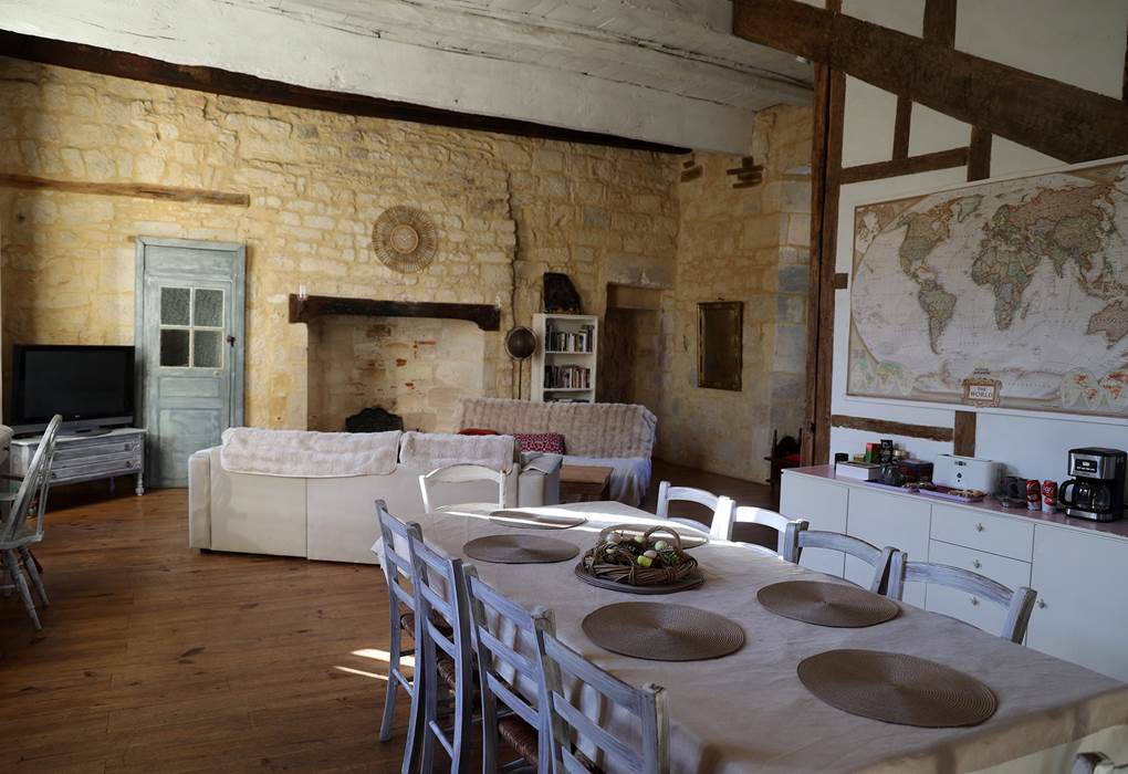 Château de Saint Chamarand, Aile Renaissance, salon et cuisine