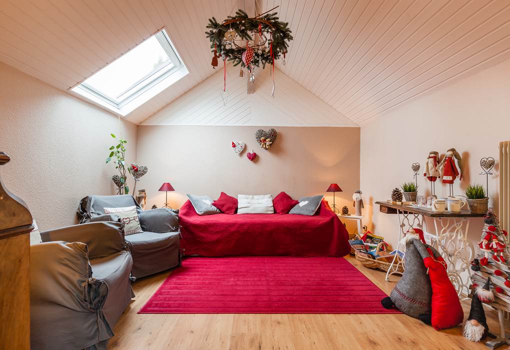 salon Passerose attenant aux chambres