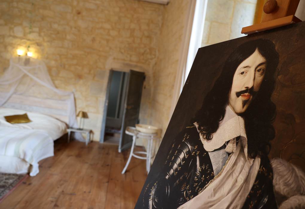 Chateau de Saint Chamarand, chambre du ROI, Aile Renaissance