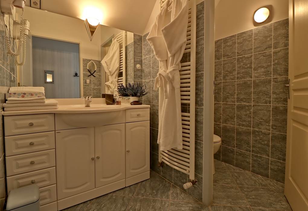 Salle de bain  Chambre double de Luxe Le Pas de l' Âne Saint Ondras