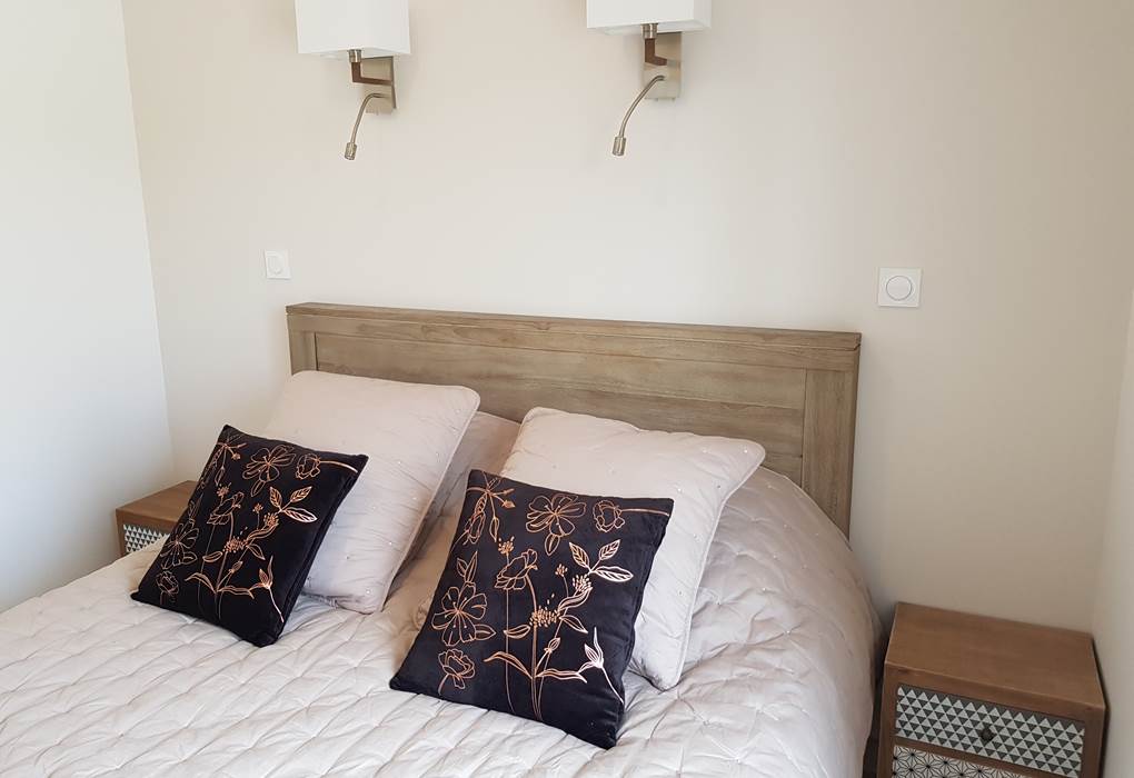 Gîte Provence lit queen size Luberon Lub'heureux matelas ferme et moëlleux