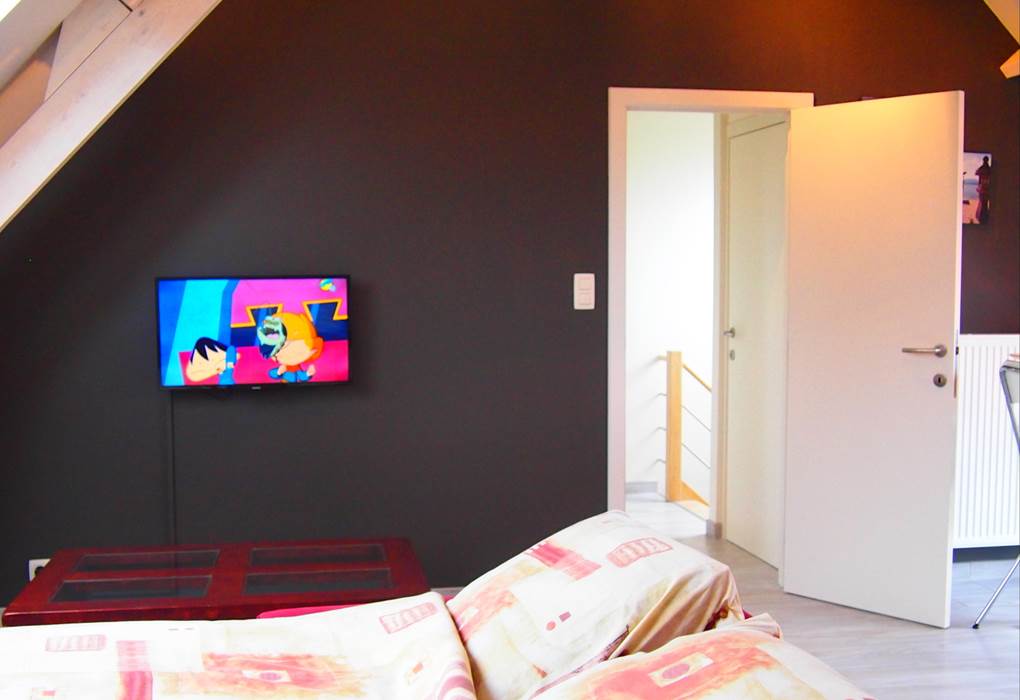 Lit double à l'étage