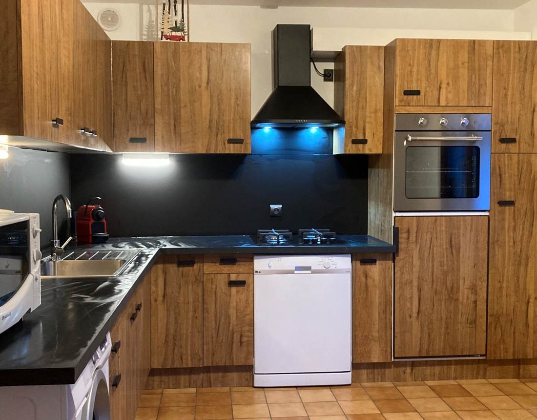 Cuisine chalet relookée