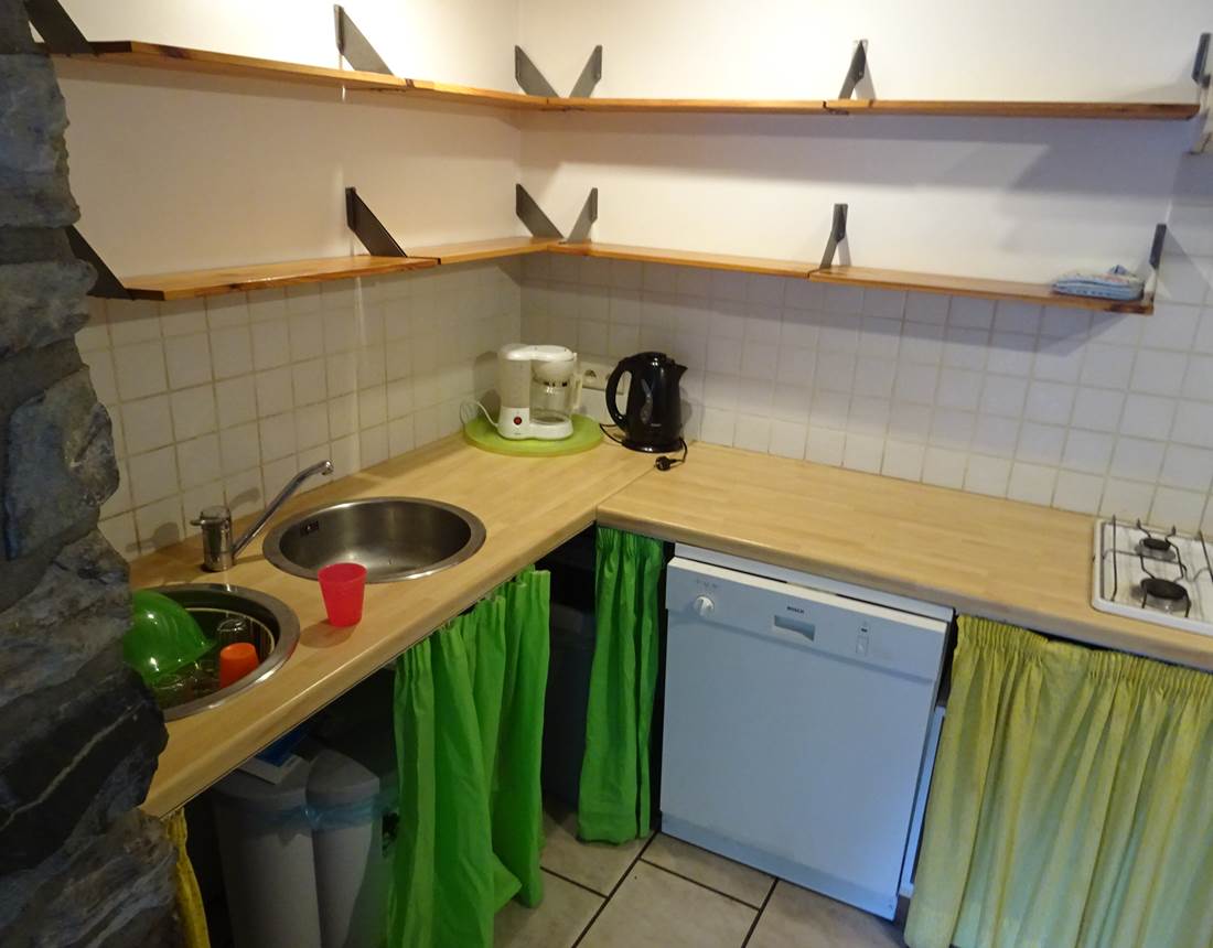 une vue de la cuisine