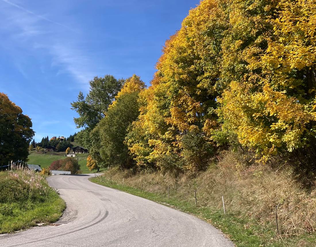 Arrivée au chalet pour la Toussaint
