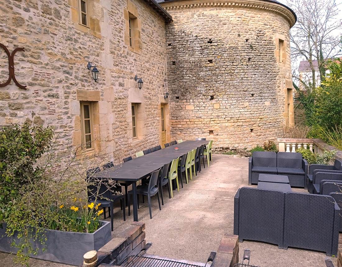 terrasse Gîte du Pont