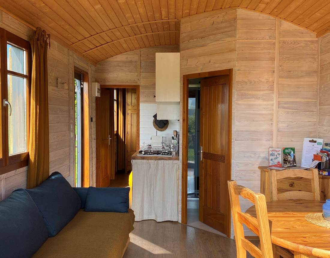 Les terres de la chouette, vue sur le séjour