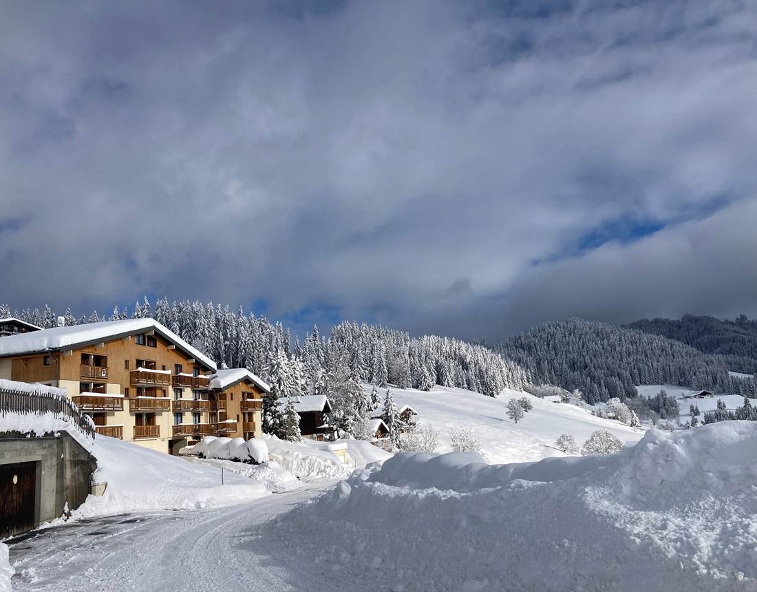 L'arrivée au chalet Lachat
