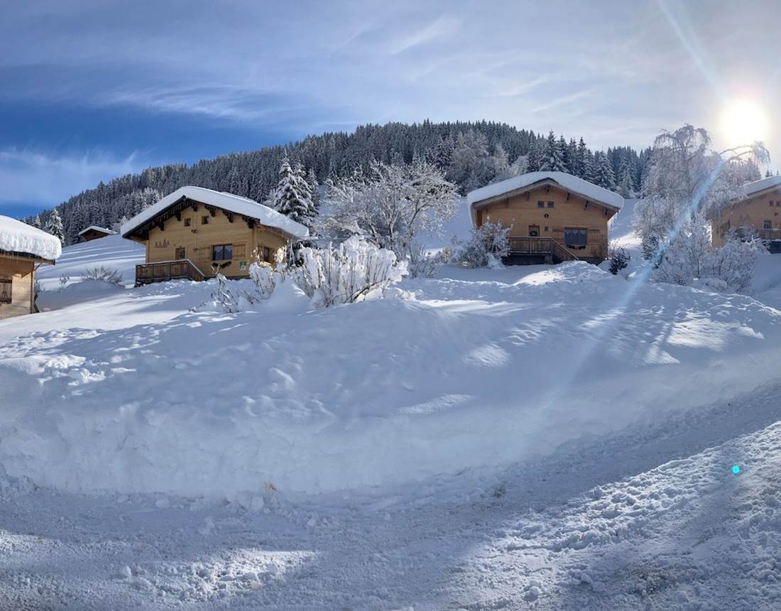 Les chalets d'Heidi en  hiver