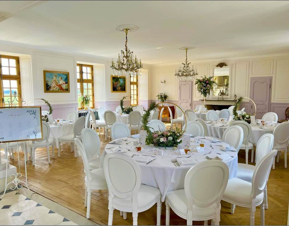 salle de réception décorée par Virginie Minet