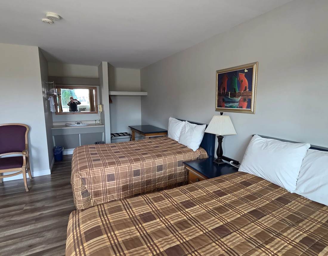 Chambre avec deux lits queen – animaux acceptés