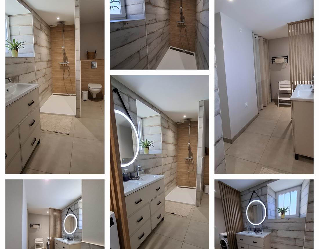 SDB buanderie esprit cabane clos des hirondelles limousin