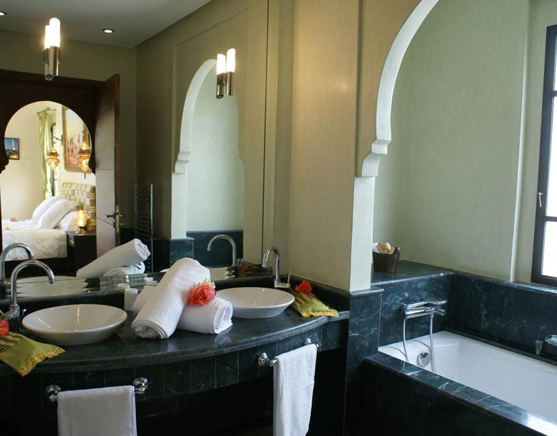 Salle de bain chambre Ivoire à Marrakech