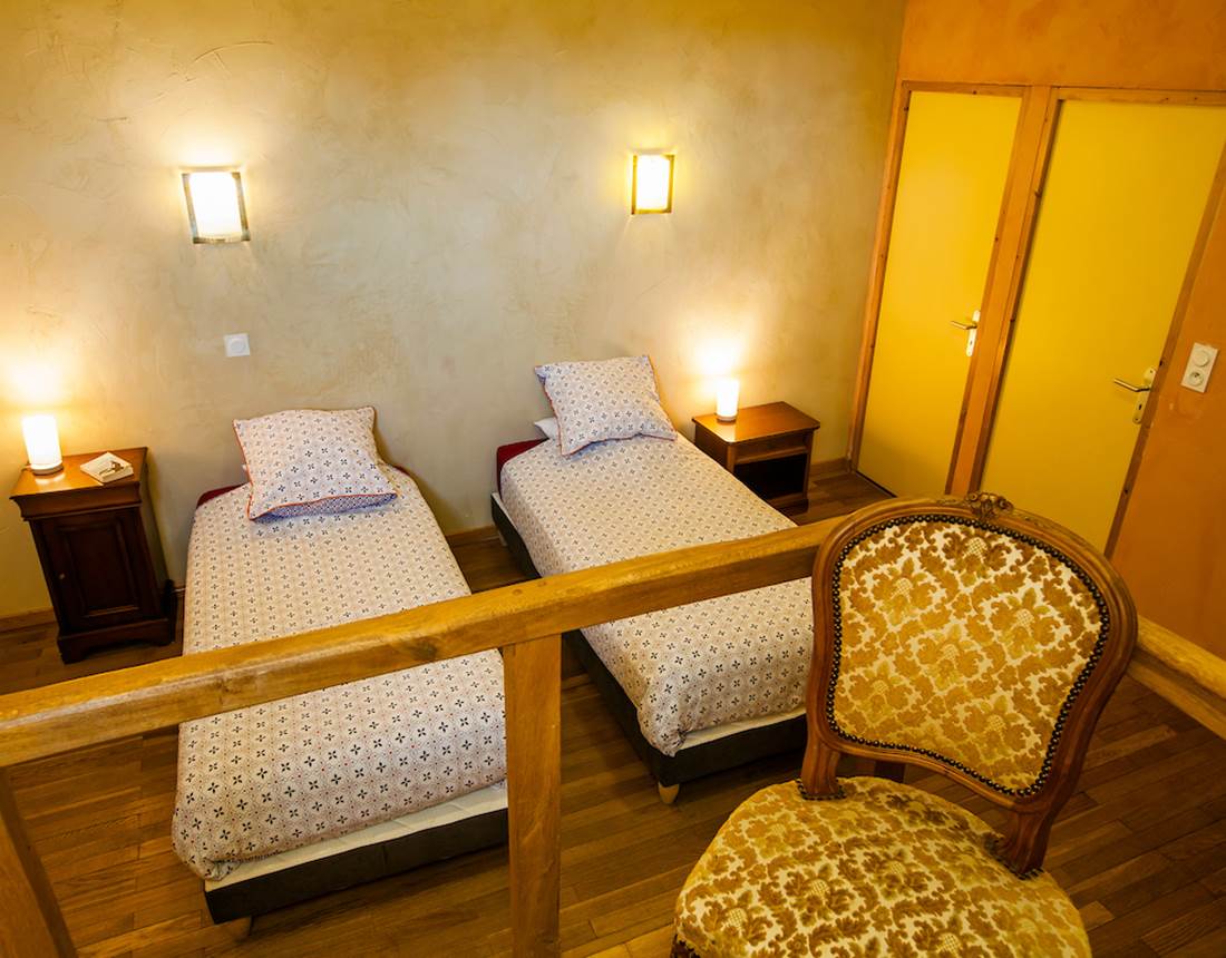 une chambre du gîte de la TOUR DE GUET