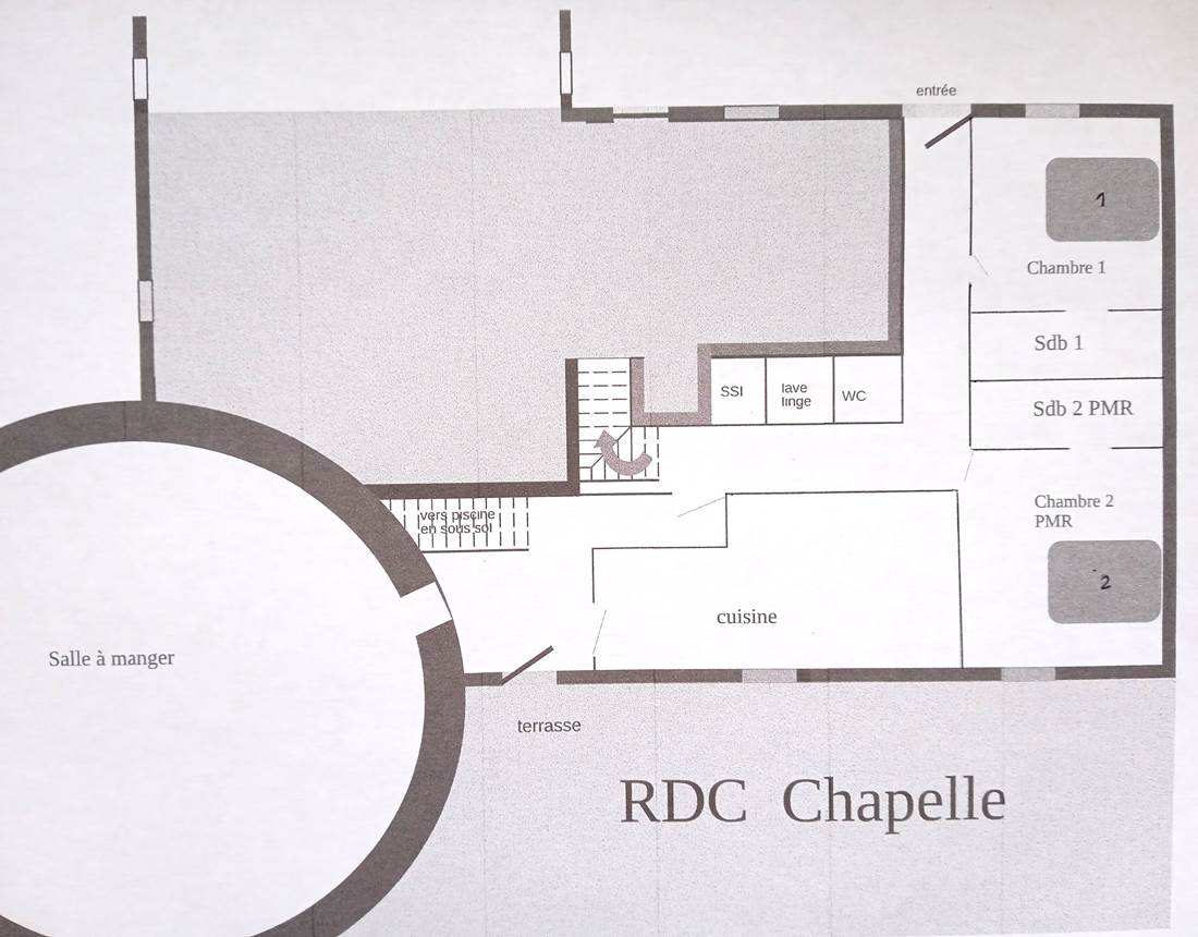 plan du rez-de-chaussée
