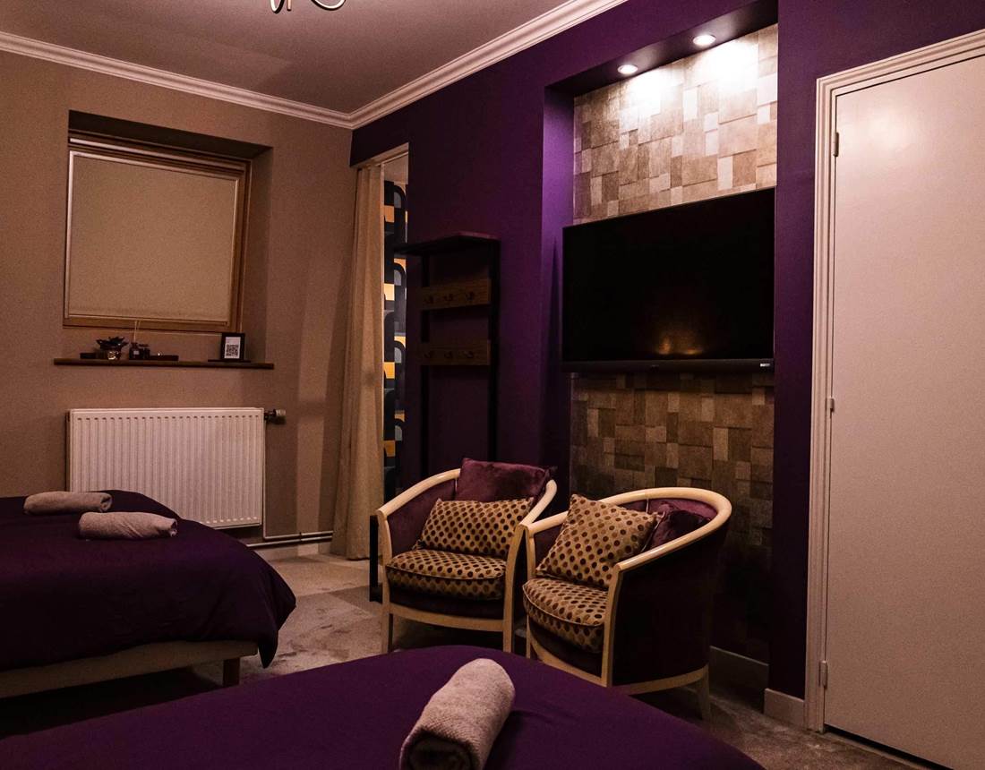 Coin salon et télévision écran plat