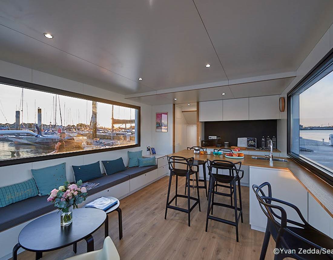 espace cuisine - Lodge Boat L'Endroit