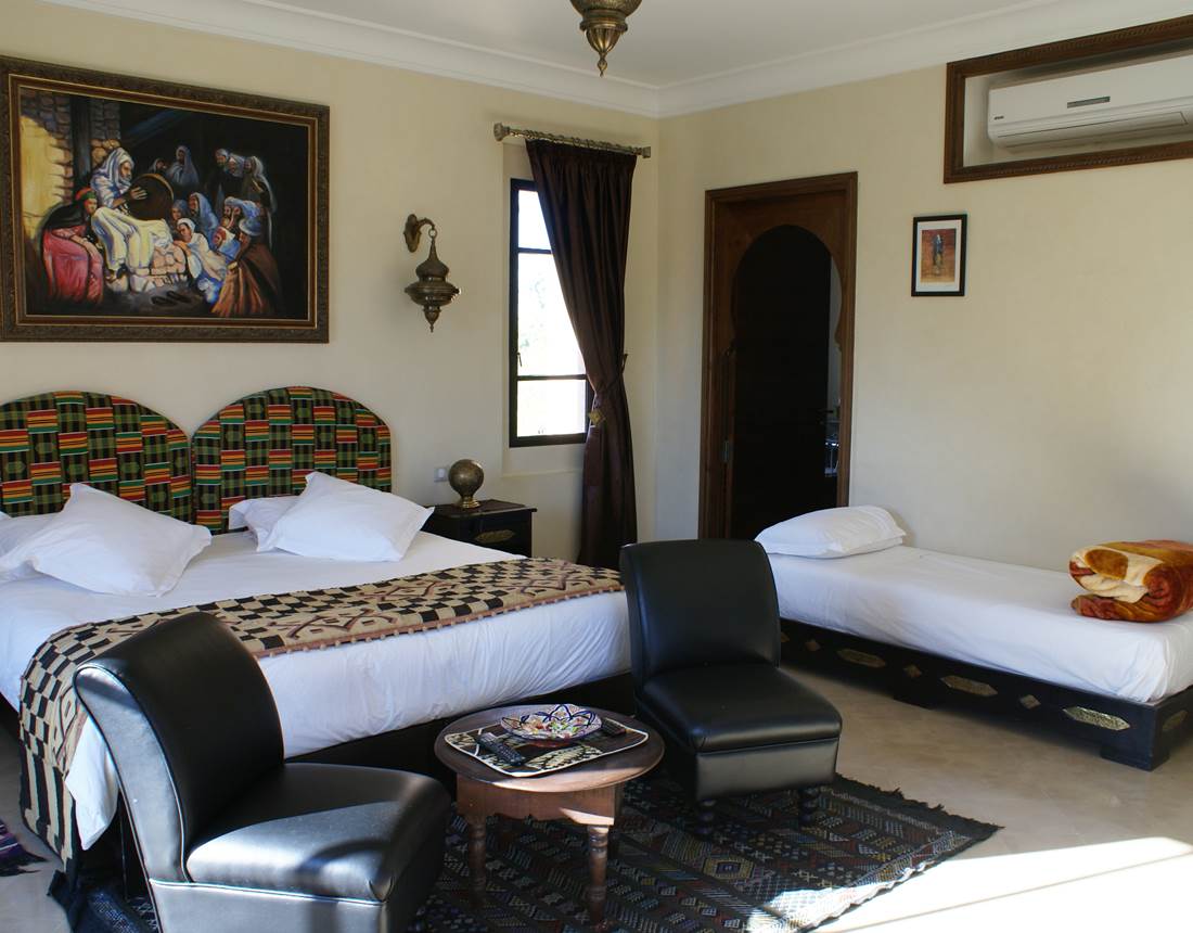 Suite Ebène de la villa Aalma d'Or à Marrakech deux à trois personnes