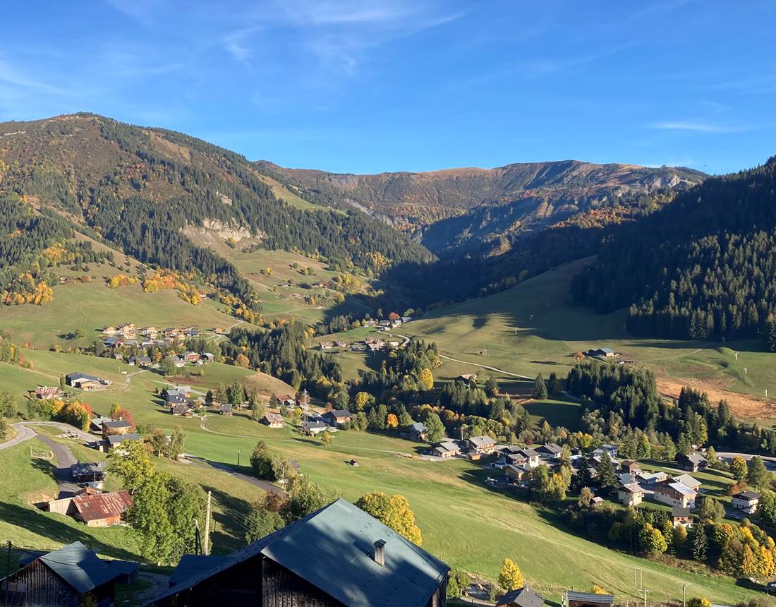 Vue automne depuis le chalet