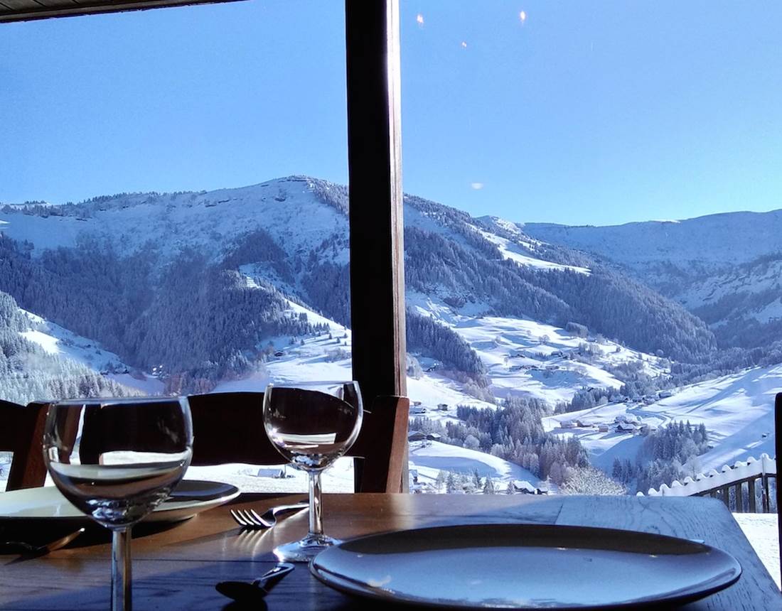 Vue sur le domaine skiable