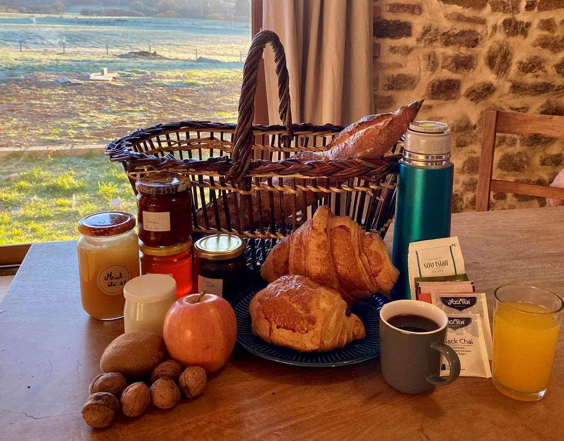 Les terres de la chouette, petit déjeuner