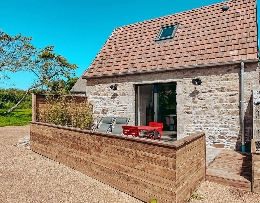 Maison aux tuiles rouges de une chambre - Domaine du Mimosa