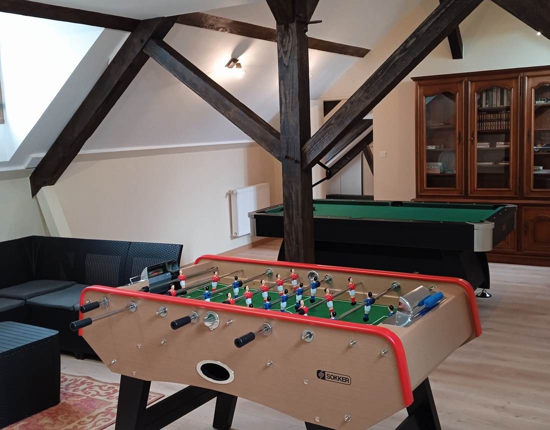 salle de jeu au  2è étage du corps de logis