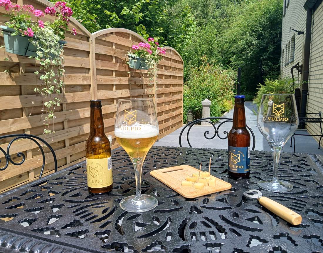 déguster une Vulpio sur la terrasse!