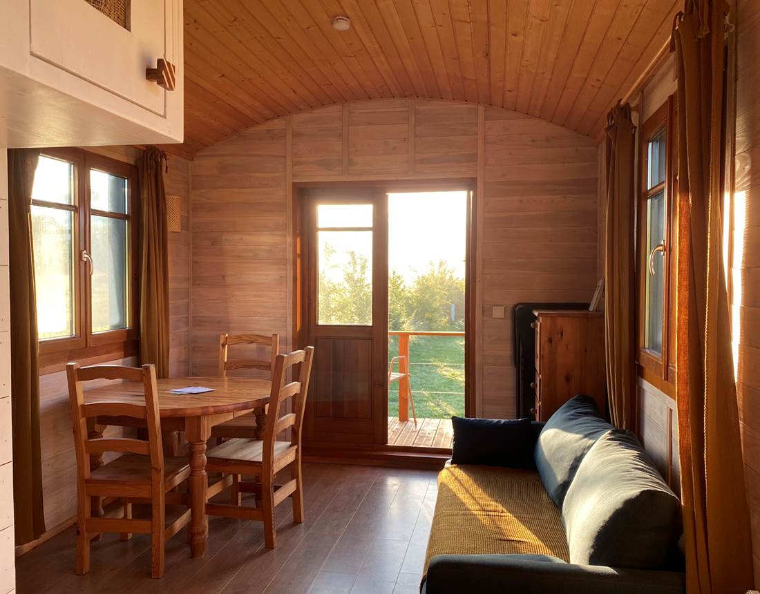 Les terres de la chouette, vue sur le séjour