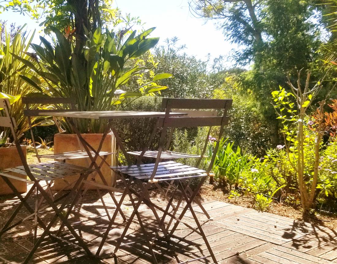 Terrasse chambre Bois de Rose