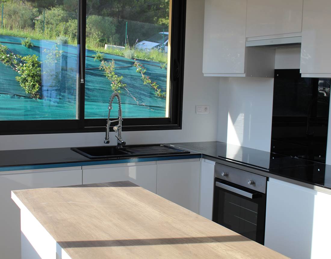 cuisine équipée avec machine à laver Horizon