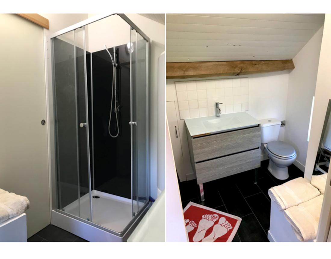 Chambre d'hotes - Il etait une fois - Chambre Belvedere - SdB ELLOHA