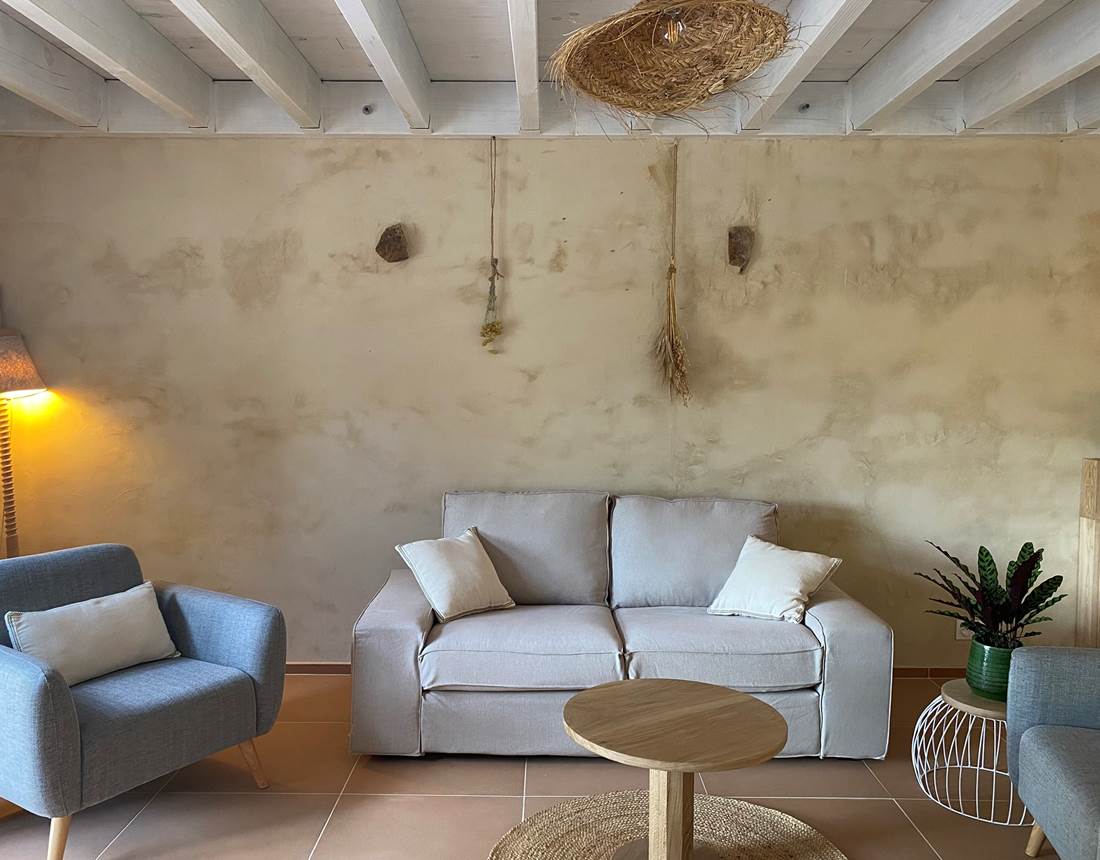 Gîte de la chevêche, salon