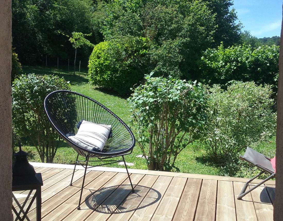 terrasse jardin moment de détente